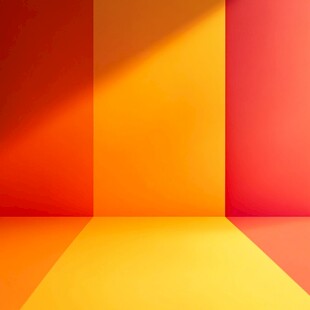 多彩撞色几何空间背景