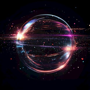 梦幻炫彩宇宙能量球体