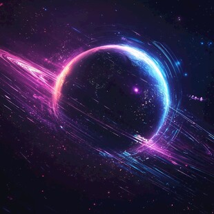 梦幻宇宙星球绚丽景象
