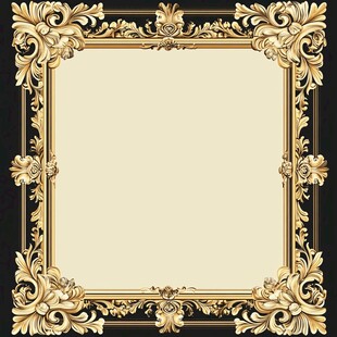 奢华金色复古装饰画框
