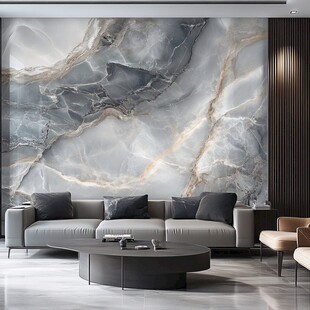 现代客厅大理石背景墙设计