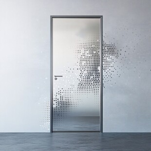 科技感透明门设计效果图