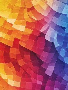 炫彩几何渐变抽象背景图
