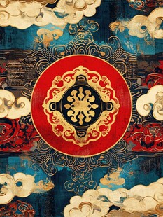 中式传统复古吉祥图案纹理