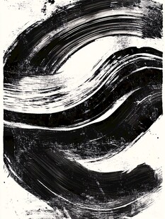 墨韵笔触抽象艺术纹理