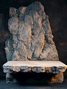 天然岩石打造的独特石台