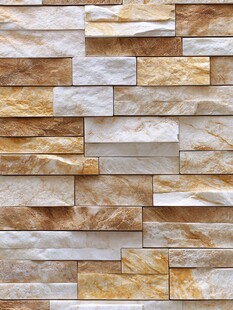 仿石纹砖墙纹理装饰效果