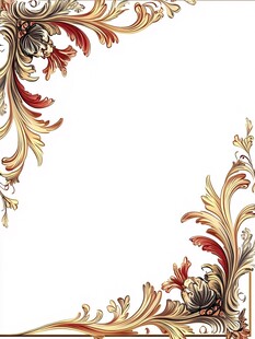 欧式华丽边角装饰图案