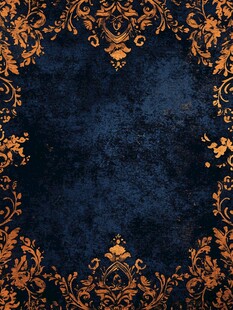 复古黑金花纹背景图案