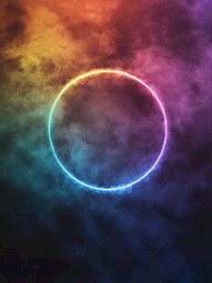 梦幻炫彩光环背景图