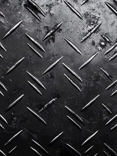 金属菱形花纹防滑板背景