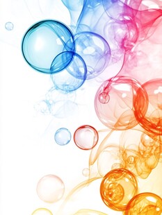 梦幻多彩气泡背景图