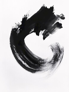 墨韵笔触 黑白艺术图案