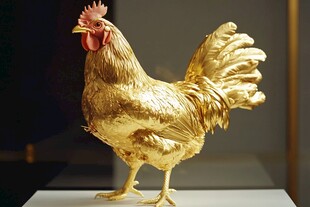 金铸雄鸡摆件