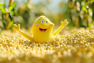 黄豆堆里的欢乐小黄人