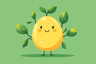 可爱柠檬卡通形象