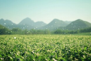 绿野青山间的清新自然景