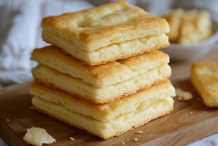 美味千层酥饼干堆叠展示