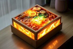 创意发光火锅造型小夜灯