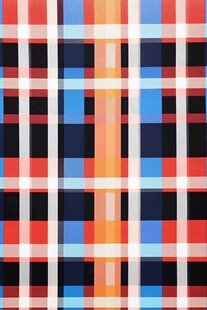 多彩格子图案布料纹理