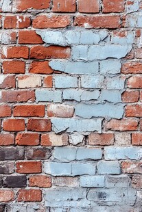 复古斑驳砖墙纹理特写