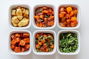 多样蔬菜美食组合