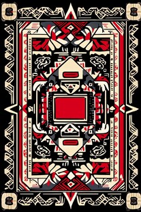 民族风几何图案装饰画