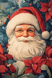 圣诞季的欢乐圣诞老人