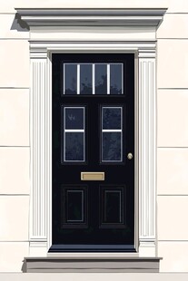 经典黑色入户门设计