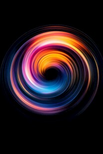 炫彩动感螺旋光效图案
