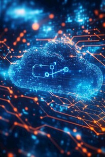 科技感云数据的梦幻画面