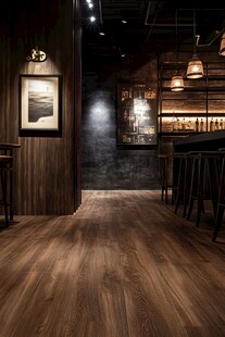 时尚复古风的酒吧室内场景