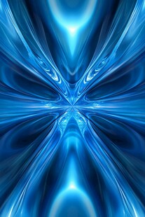 蓝色炫光放射抽象背景图