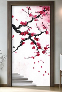 红梅入户景 诗意东方韵