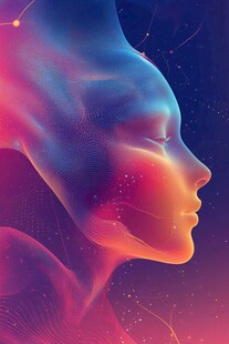 梦幻人脸 科技感艺术图像