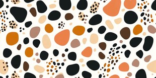 多彩斑点无缝图案背景