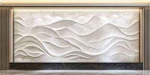 波浪纹理艺术背景墙