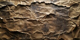 褶皱旧纸张纹理特写