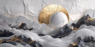 金月映山水 大理石风景观