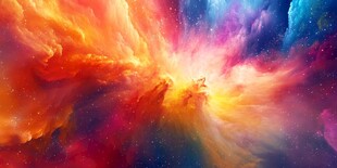 梦幻绚丽的宇宙星云景象