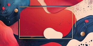 创意几何流体艺术背景图