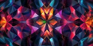 绚丽多彩几何抽象图案