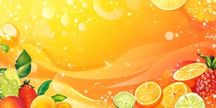 缤纷水果营造活力背景