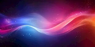 梦幻炫彩流动光线背景