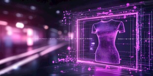 未来感虚拟时尚T恤展示