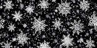 雪花纷飞黑色背景图案