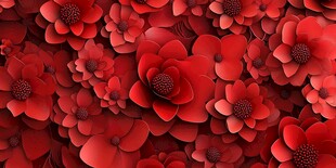 热烈红花朵朵绽放背景图