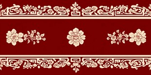 中式传统花纹红色背景图案