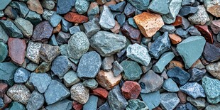 五彩斑斓碎石特写