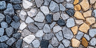 多彩碎石地面纹理特写